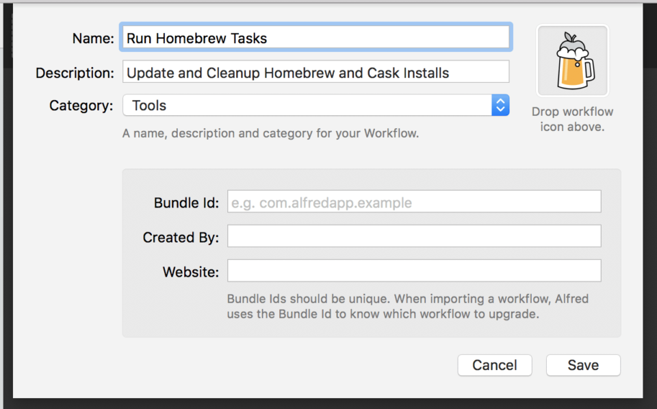 Adding details to the Workflow